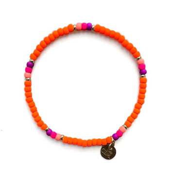 Super Gem bracelet beads Mini Roc Neon Orange